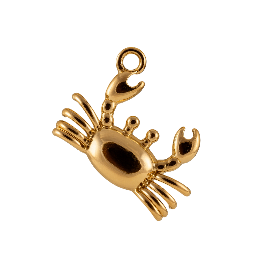Golden Crab Charm
