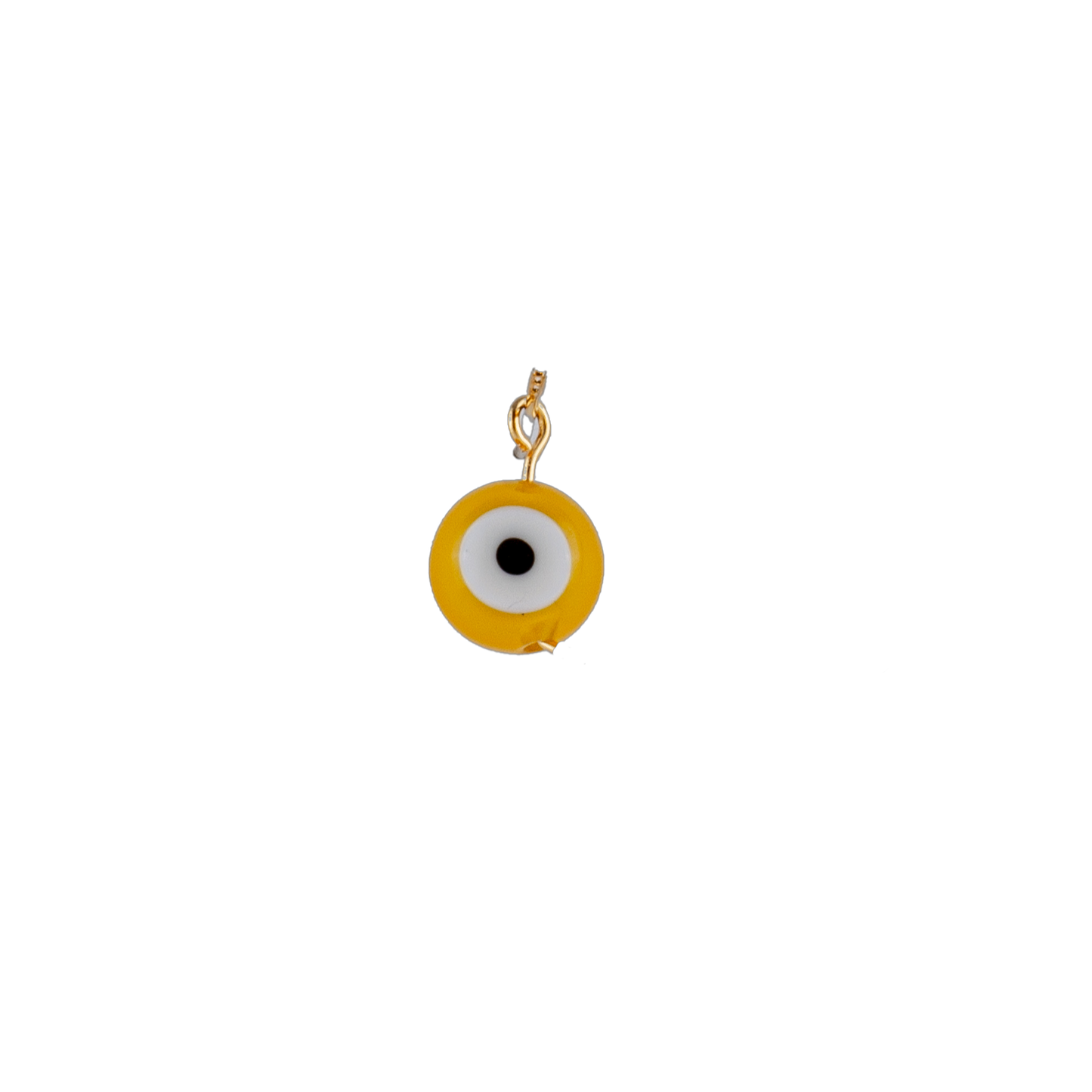 Mini Yellow Evil Eye Charm