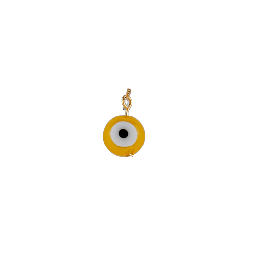 Mini Yellow Evil Eye Charm