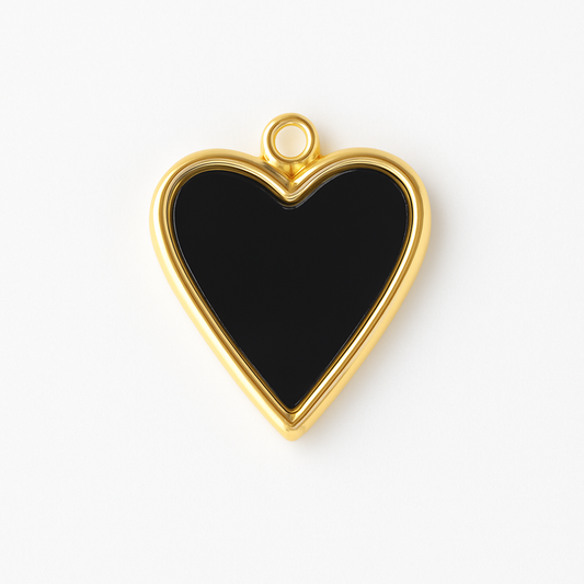 Black Heart Charm