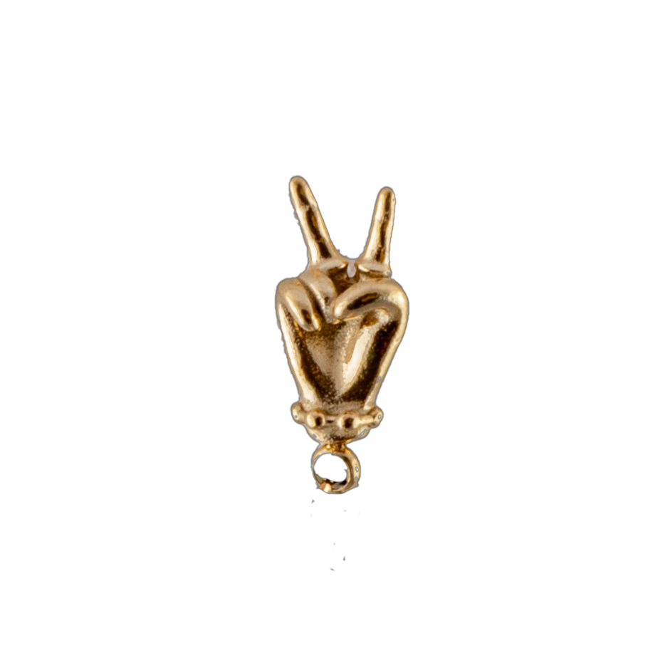 Peace & Love Hand Charm