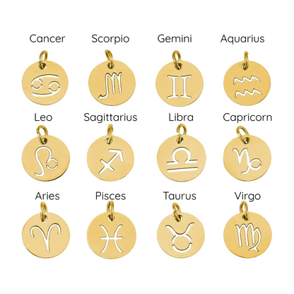 Zodiac Symbol Charm