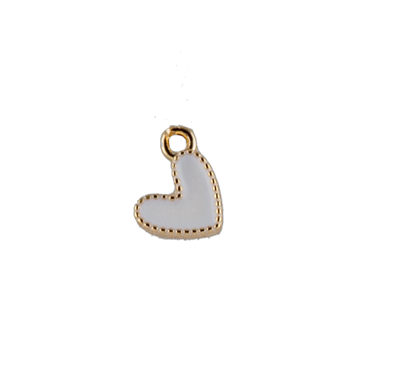 Mini Enamel Heart Charm