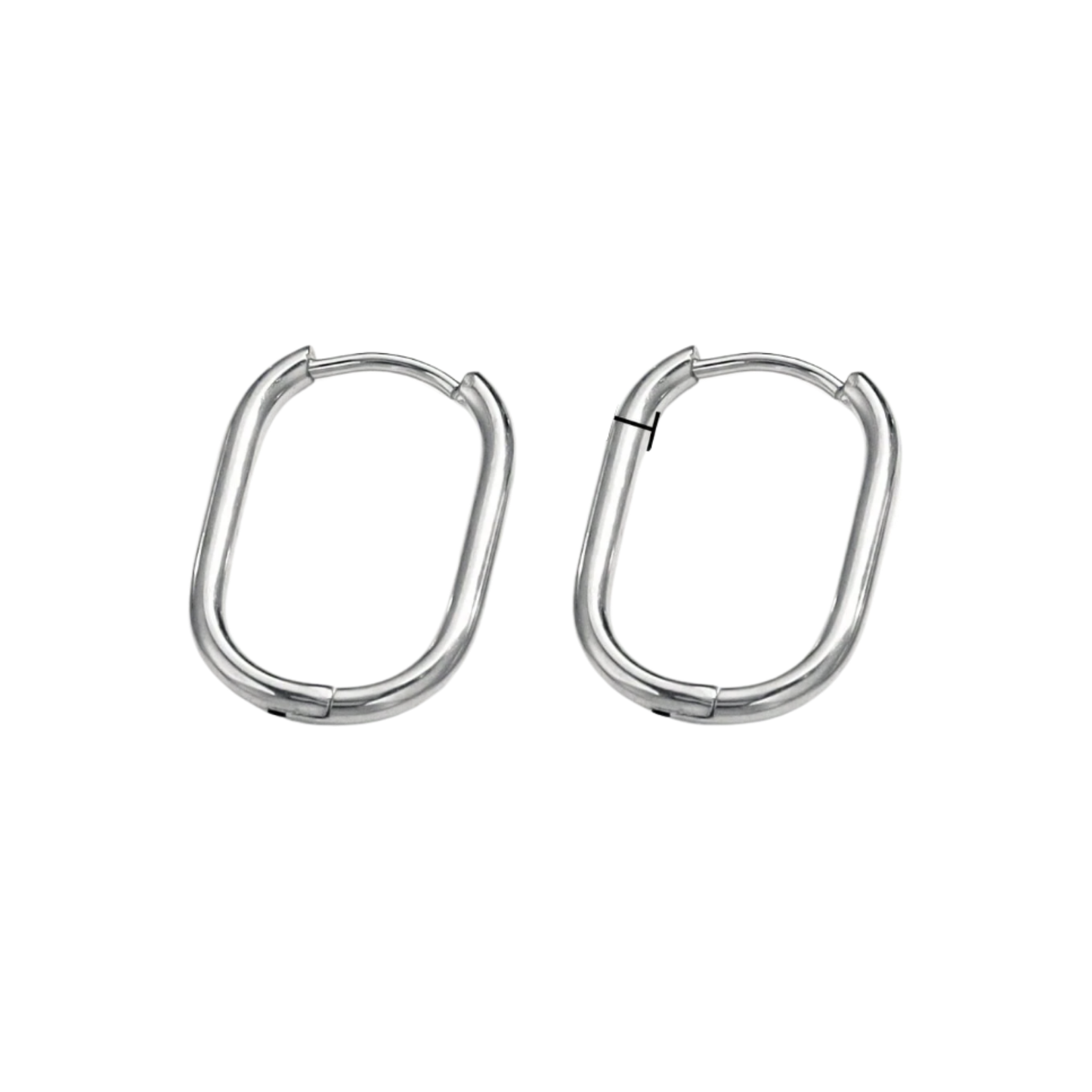 Oval Hoop Earrings