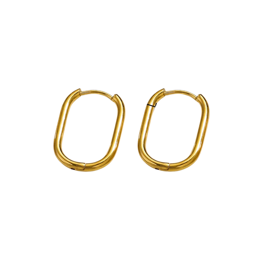 Oval Hoop Earrings