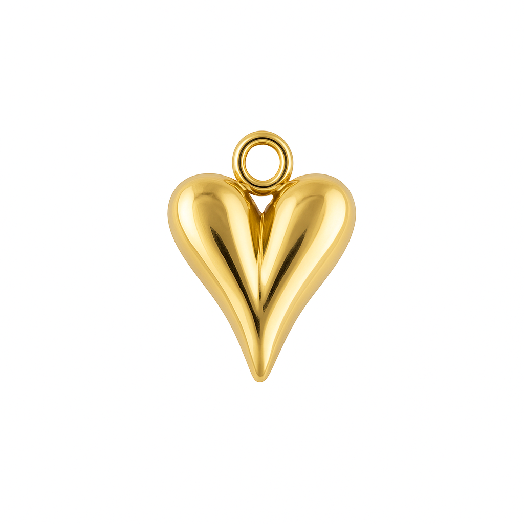 Perfect Gold Heart Charm