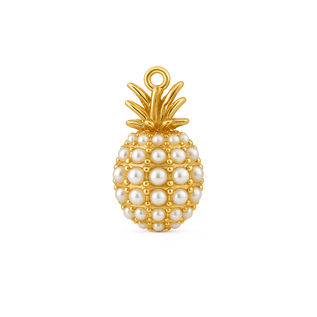 Pineapple Pearl Charm