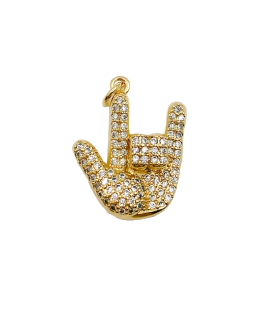 Rock & Roll Hand Charm