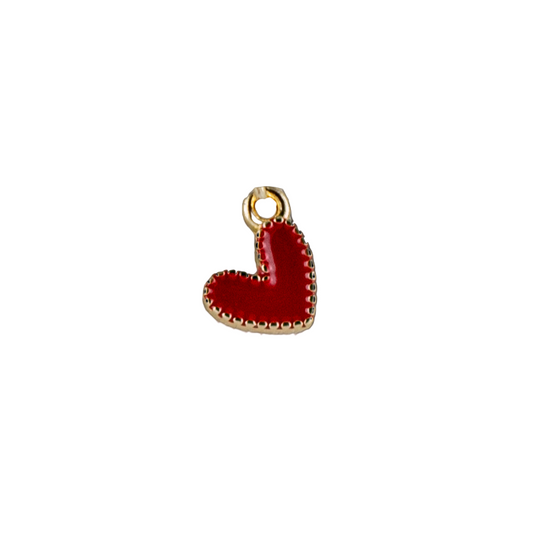 Mini Enamel Heart Charm